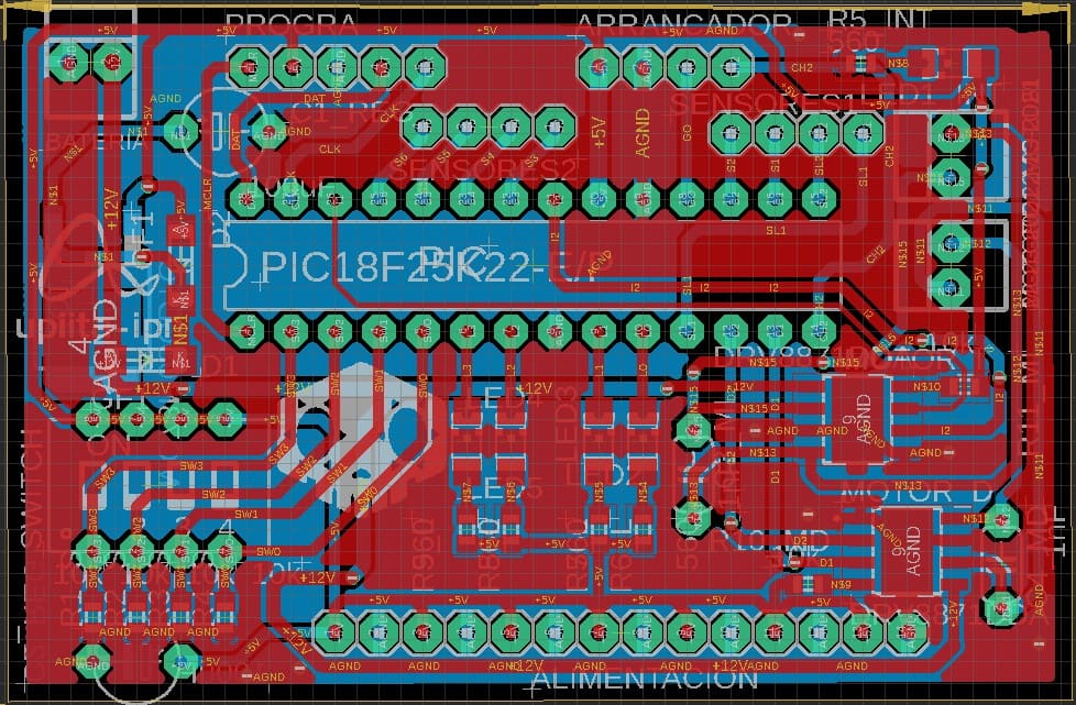 Vista general del diseño de PCB